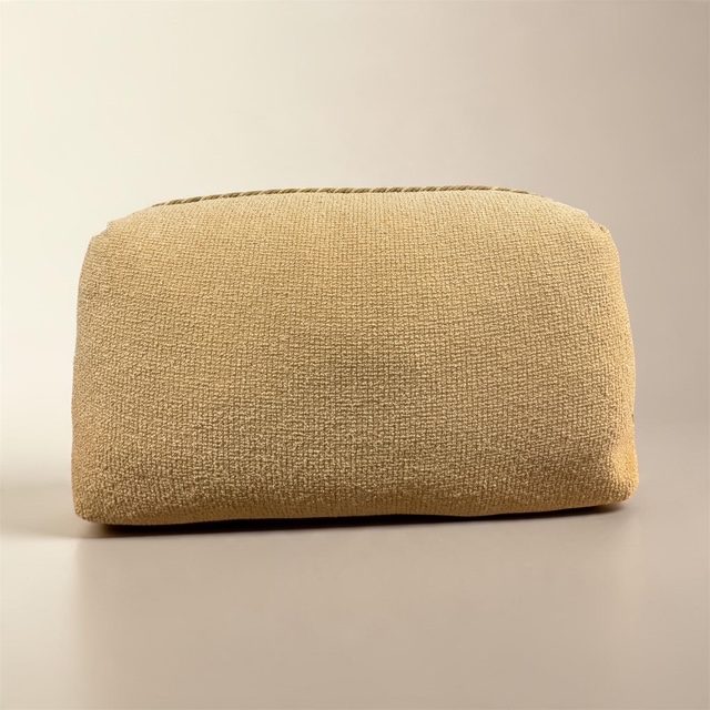 Front view of a full, lifted back cushion